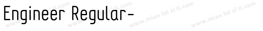 Engineer Regular字体转换